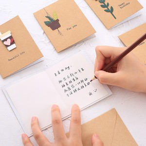 Biglietti di auguri in carta Kraft fatti a mano 3D carine fata e amore a tema grazie per lasciare le carte regalo - Product Image 5