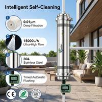 Purificador de Agua Doméstico sin Necesidad de Lavar a Mano, Ahorra Energía y Elimina Preocupaciones, Carcasa de Filtro de Agua de Acero Inoxidable