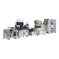 Machine automatique de transfert thermique haute vitesse pour étiquettes et impression sur papier avec sécheur IR/UV multicolore