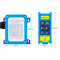 Télécommande sans fil industrielle personnalisée Beauway IP65, portée 100 m, pour hayon de camion et plateforme hydraulique