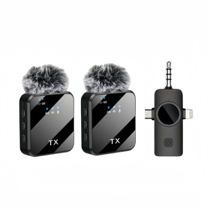 F16 원투투 무선 라펠 라발리에 마이크 신형 야외 라이브 방송 소음 감소 음성 픽업 - Product Image 1