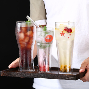 Vaso de Vidrio de Borosilicato de Alta Calidad con Aislamiento Térmico, Vaso <span class=keywords><strong>Pilsener</strong></span>, Vaso Highball de 15 oz, Vasos de Cerveza de Doble Pared, Vaso para Jugo - Product Image 2