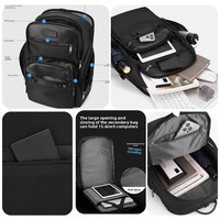 Nouveau sac à dos pour ordinateur portable de voyage d'affaires imperméable de grande capacité unisexe, sac multifonction
