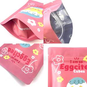 Custom Printed Easter Cartoon Stand Up Zipper Pouch Resealable Foil <b>Bag</b> For Candy Cookie Snack Packaging - Product Image 2