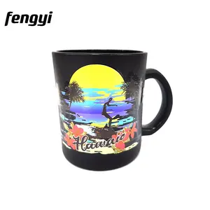 Hawaii Island Sunset Tropical Beach Palm Tree tazza da caffè Summer Surf Club Glass Mug