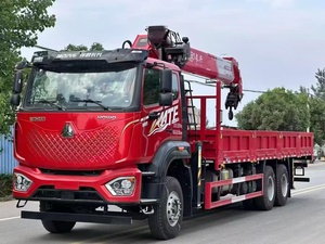 รถบรรทุกติดเครน Sinotruk HOWO ขับเคลื่อน 6 ล้อ 6x4 พร้อมเครนบูม 12 ตัน บูม 5 ท่อน - Product Image 2