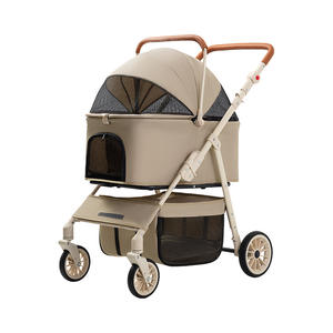 डबल लेयर स्टोरेज के साथ दो लेयर स्टोरेज मल्टीफंक्शनल चार व्हील पालतू जानवर के लिए उपयुक्त - Product Image 5