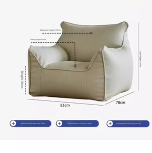 Juego de Sillones Puff para Sala de Estar Moderna, Nuevo Diseño, Sofá de Tela para Interiores, Relleno de Esponja, MYUZ, Venta al Por Mayor - Product Image 4