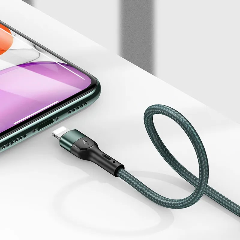 Baseus — câble pour téléphone Portable tressé et de qualité, Mobile USB, charge rapide, transfert de données, compatible avec iPhone