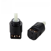 Le fabricant vend des cartouches de robinet en céramique noires de 35 mm à entrée latérale pour robinets de lavabo, avec mélange d'eau chaude et froide latéral.