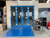 Cabine de peinture automobile, four de peinture automobile, salle de cuisson pour véhicules et station de préparation, cabine de peinture de secours