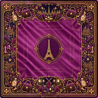Nouvel ensemble de mahjong américain de luxe personnalisé, prêt à être expédié, avec des tuiles représentant des monuments de Paris, un joker artistique, un dos en marbre vert et des accessoires