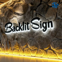 Enseignes lumineuses personnalisées pour réception, signalétique rétroéclairée, enseigne de devanture de magasin personnalisable, logo métallique, lettres en relief pour entreprise, enseigne LED 3D