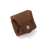 Dompet Koin Kulit Asli, Tempat Uang Receh, Dompet Mini dengan Kancing untuk Pria Wanita