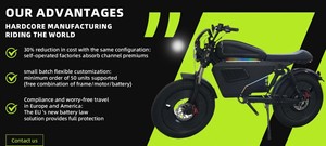 Bicicleta Eléctrica de Alta Resistencia Birui Black Warrior BR01 Ultra 1000W 60V 30AH 45AH con Neumáticos Anchos y Motor sin Escobillas, Envío desde Almacén en EE. UU. (Henan) - Product Image 2