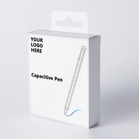 Stylet universel Android 2026, emballage personnalisé, boîte coulissante, doublure en éponge pour ordinateur portable, tablette, embossage capacitif
