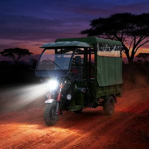 Tuk-tuk électrique haut de gamme 1800W à double usage avec sièges pliables rapidement et auvent imperméable, tricycle à charge lourde de 800 kg - Product Image 1