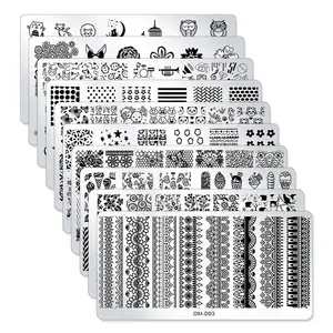 Nail Art Stamp ing Plate Set Tier design Nail Image Stamp Board Nail Art Template Tool