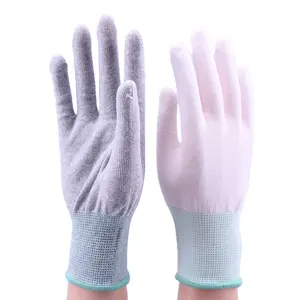 Hoge Kwaliteit En Goedkope Witte 13 Gauge Naadloze Gebreide Polyester Werkhandschoenen Voor Lab