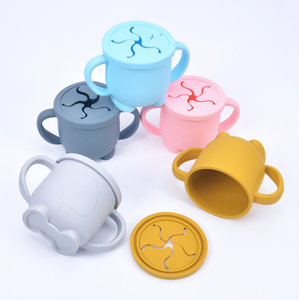New Trending Cup Suction Bowl Spill Proof Food <b>Container</b> Silicone <b>Snack</b> Catcher for Toddler and Baby - Product Image 1