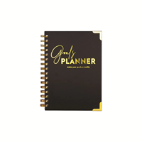 Carnet de notes personnalisé en cuir A5 avec reliure spirale, sublimation, planificateur, cadeau