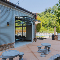 Abbs — portes de Garage pliables et verticales personnalisées, pour maisons, portes modernes en verre