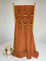 Ceintures de chaise de mariage en mousseline ivoire Ceintures bon marché Couverture de chaise Ceinture de chaise à volants de mariage