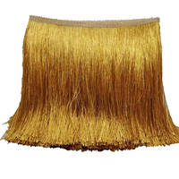 Vente en gros de franges en polyester brillant de 8 pouces (20 cm) pour rideaux et décoration intérieure