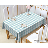 Nappe de table en PVC durable, anti-décoloration, écologique, imperméable, anti-huile, anti-fuite, facile à rincer, protection pour table de salle à manger