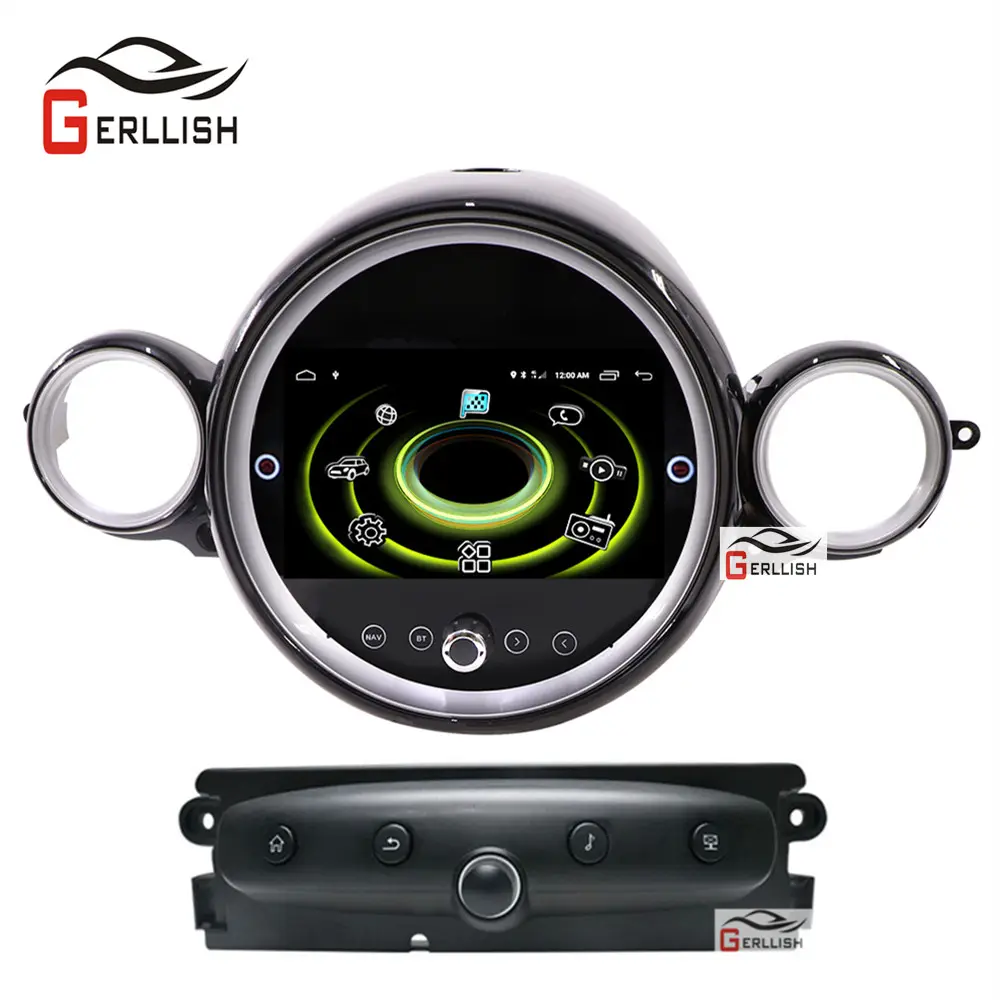 Lecteur dvd multimédia de navigation gps de voiture Android de 9 pouces pour BMW Mini Cooper R55 R56 R57 R60 2007-2014 audio radio stéréo unité principale