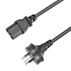 AC power cord SAA certified Australia standard three pin plug 3 core 0.75 square power cord