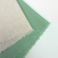 Großhandel Mittelgewicht Leinen Baumwoll stoff 30% Leinen 60% Baumwolle 10% Polyester Plain Gefärbt für Verdunkelung vorhänge 60 \ "breit