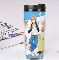 Tasse à café en plastique double paroi, gobelet de thé pour la publicité professionnelle, style européen