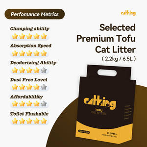 Areia para Gato de Tofu Premium Sem Poeira, Absorção Rápida, Desodorizante, Logo Personalizado, Flushable, 100% Natural - Product Image 3