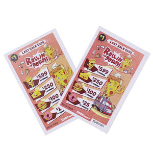 Прямые продажи с завода, перерабатываемые высококачественные цифровые печатные игры с выдвижными вкладками и лотерейные билеты - Product Image 1