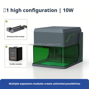 Độ chính xác cao 5W 10W mini kèm theo thông minh khắc <span class=keywords><strong>laser</strong></span> Máy cắt cho kim loại gỗ Acrylic DIY Thủ công mỹ nghệ - Product Image 3