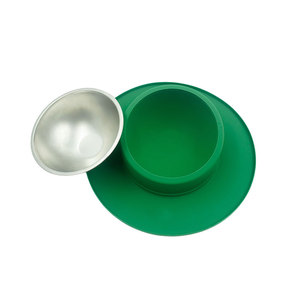 Alta Qualidade Rodada <span class=keywords><strong>Anti</strong></span> Formiga De Aço Inoxidável Dog <span class=keywords><strong>Bowl</strong></span> Pet <span class=keywords><strong>Cat</strong></span> Dog Alimentador Tigelas Com Non Slip Mat - Product Image 1