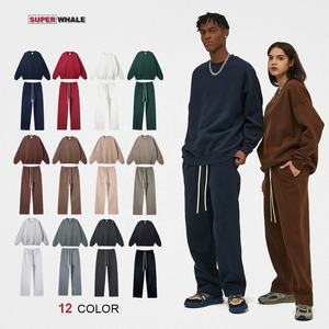 卸売 高品質 オーバーサイズ メンズ 無地 プルオーバー 350g コットン ヘビーウェイト カスタム メンズ スウェットシャツ - Product Image 1