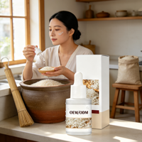 Sérum Exfoliant Visage au Riz OEM Éclaircissant Lissant Hydratant Soin Doux pour la Peau Usine de Source Personnalisée