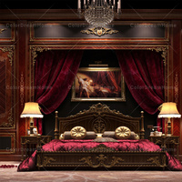 Luxueux Art Rococo Plafond Décoration Panneau Motif Floral Conception Murale Complète pour La Maison Étanche Salon Cuisine