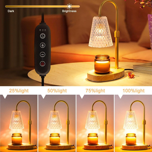 Nuova Lampada Scaldacandele in Vetro Elettrica con Timer, Lanterna Scaldacera <span class=keywords><strong>per</strong></span> Candele, Altezza Regolabile, <span class=keywords><strong>Luce</strong></span> Dimmerabile - Product Image 5