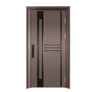 Venta caliente <span class=keywords><strong>puerta</strong></span> de entrada de <span class=keywords><strong>villa</strong></span> de estilo coreano 304 ventilación de acero inoxidable antirrobo <span class=keywords><strong>puerta</strong></span> de acero inoxidable de apertura única - Product Image 4