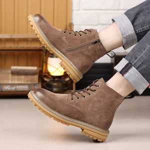 2026 New <b>Men</b> High Top All-match Retro <b>Work</b> <b>Shoes</b> Mid-top Outdoor Ankle Boots - Product Image 4