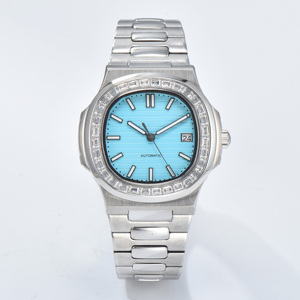 Reloj de Cuarzo de Alta Gama para Hombre 8225, Esfera Grande con Escala 3D, Resistente al Agua, Reloj de Pulsera Ejecutivo con Correa de Cuero de Calidad - Product Image 6