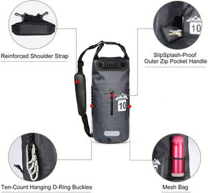 Bolsa Seca Inflable de PVC de 30l, Personalizada al por Mayor, Impermeable, para Actividades como Surf, Escalada, Mochila Casual de Moda - Product Image 3