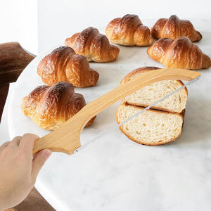 <span class=keywords><strong>Cuchillo</strong></span> de pan dentado de madera Premium de 15,7 pulgadas, diseño ergonómico para corte preciso, Baguettes, Bagels, cuchillos de cocina - Product Image 4