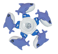 Nouveau Fidget Spinner en Caoutchouc Souple PVC American Shanhaijing, Jouet Anti-Stress, Cadeau de Noël pour Jeunes, Jouets Fidget