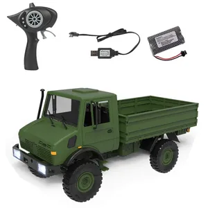 LDRC LD-P06 1/12 2.4G RWD RC Car Unimog 435 U1300 Military Climbing Truck Full Proportional Vehicles Models Toys vs WPL D12