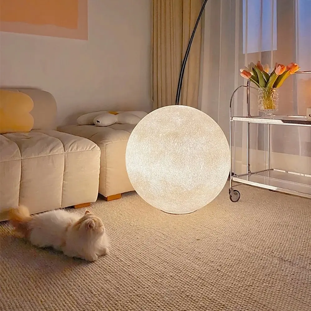 2022 Neue nordische dekorative Planet Pendel leuchte Acryl kugel Erde Mondlicht für Schlafzimmer Hotel