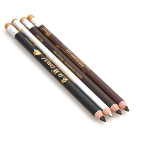 Nouveauté : Crayon pour les yeux et les sourcils en brun, noir, argent avec taille-crayon, 12 pièces/sac pour usage professionnel en coiffure et maquillage - Product Image 6